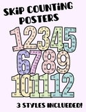 Skip Counting Multiplication Facts 1 - 12 Posters FREEBIE