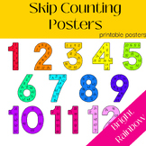 Skip Counting Multiplication and Factors Numbers Posters |