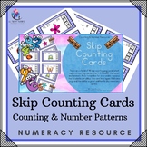 Skip Counting - Number Pattern Peg Cards - Numeracy Lesson