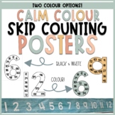 Skip Counting Number Posters l Modern Neutral Colour