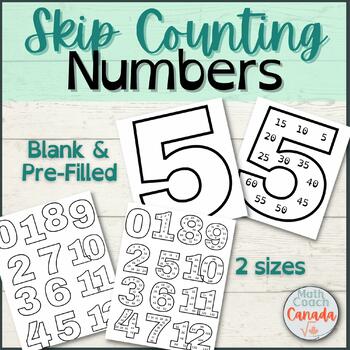 Preview of Skip Counting Numbers {MULTIPLES}