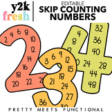 Skip Counting Numbers for 1-12 for Math in Modern Retro De
