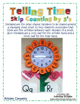 Preview of Skip Counting Numbers for a Clock