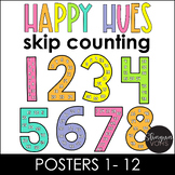 Skip Counting Posters - Bright Rainbow - Multiples Posters