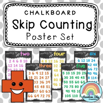 Preview of Skip Counting Posters {Chalkboard theme}