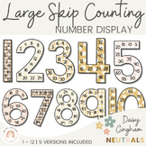 Skip Counting Posters |  Daisy Gingham Neutrals Math Class