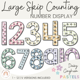 Skip Counting Large Number Display | Daisy Gingham Pastels