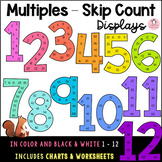 Skip Counting Posters Displays Multiples Charts Worksheets