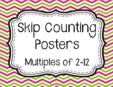 Skip Counting Posters: Multiples 2-12 {FREE!}