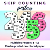 Skip Counting Posters - Multiples Posters: 1 - 12