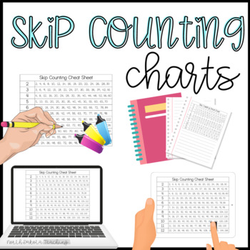 Preview of Skip Counting Practice Multiples Cheat Sheet and Poster