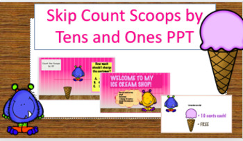 Preview of Skip Counting Practice Review Tens/Ones - Distance learning