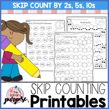 Skip Counting Printables by The Primary Purpose | TpT