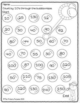 skip counting printables by the primary purpose tpt