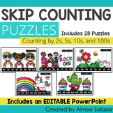Skip Counting Puzzles: Counting by 2s, 5s, 10s, and 100s