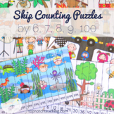 Skip Counting Puzzles for 6, 7, 8, 9 & 100 | LOW PREP Skip