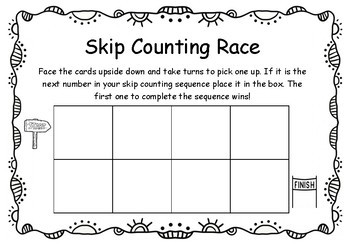 Preview of Skip Counting Race (2s, 5s and 10s)