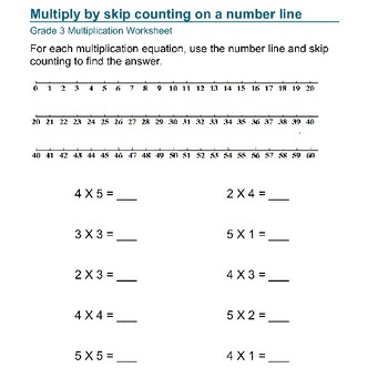 Skip Counting Safari: Mastering Multiplication on the Number Line