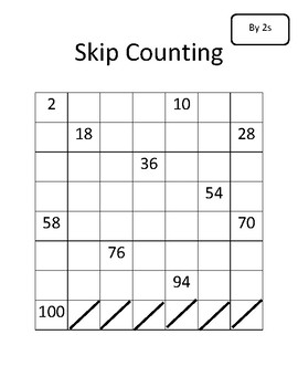Skip Counting Sheets (Multiplication Prep) by The Teaching Twins