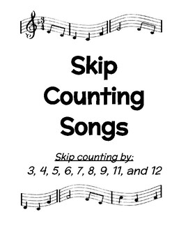 Preview of Skip Counting Songs - Posters - Handouts