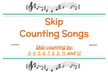 Preview of Skip Counting Songs - Google Slides with Audio Files