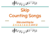 Skip Counting Songs - Google Slides with Audio Files