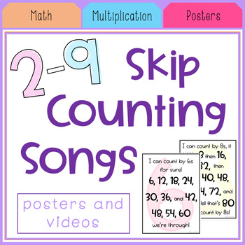 Preview of Skip Counting Songs for Multiplication