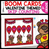 Skip Counting Valentine Themed Boom Cards Digital Task Cards