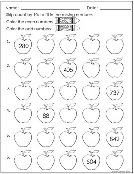 Skip Counting Within 1000 by Sra Casado Spanish and Math | TpT