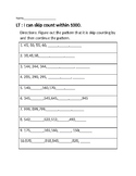 Skip Counting Worksheet