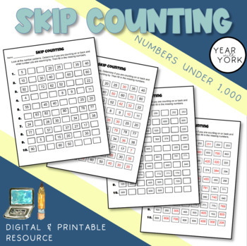 Preview of Skip Counting Worksheet