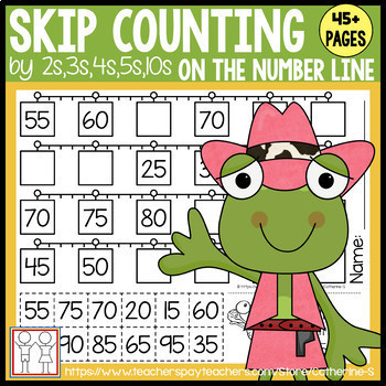 Preview of BUNDLE: Skip Counting Worksheets