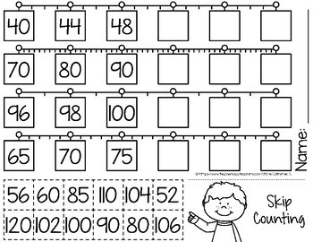 Skip Counting Worksheets by Catherine S | Teachers Pay Teachers