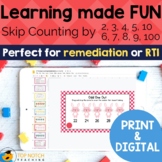 Skip Counting Worksheets & Activities Bundle | Print & Dig