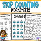 Skip Counting Worksheets - Counting by 2s, 5s & 10s