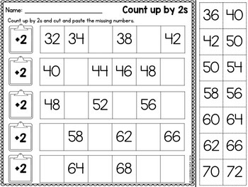 Skip Counting by 2 5 10 Worksheets by Learning Desk | TPT