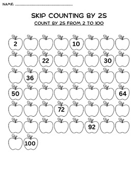 Skip Counting Worksheets for 1st grade / Freebie !! by Meena Marche