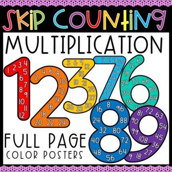 Skip Counting and Multiplication Posters by Enlightened Teachings