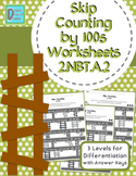 Skip Counting by 100s Worksheets