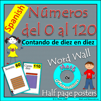 Preview of Skip-Counting by 10s Posters -Counting to 120- Base Ten Representations Spanish