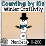 Skip Counting by 10s | Winter Math Craft | Snowman Math