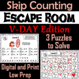Skip Counting by 2, 3, 4, 5, 10 Game: Valentine's Day Esca