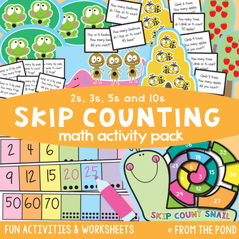 Preview of Skip Counting by 2, 3, 5 and 10 - Math Activity Pack