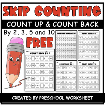 Preview of Skip Counting by 2, 3, 5 and 10 Worksheets FREE