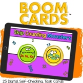 Skip Counting by 20, 25, 50 Boom Cards (Grade 2) and revie