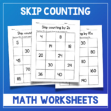 Skip Counting by 2, 5 and 10 - Math Center Worksheets - Me