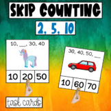 Skip Counting by 2, 5 and 10 Task Cards for Special Education
