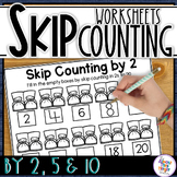 Skip Counting by 2, 5 and 10 - worksheet activity pack