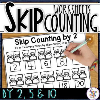 Preview of Skip Counting by 2, 5 and 10 - with numbers to 120 & 200 - Worksheets