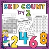 Skip Counting by 2 Worksheet Activity Pack